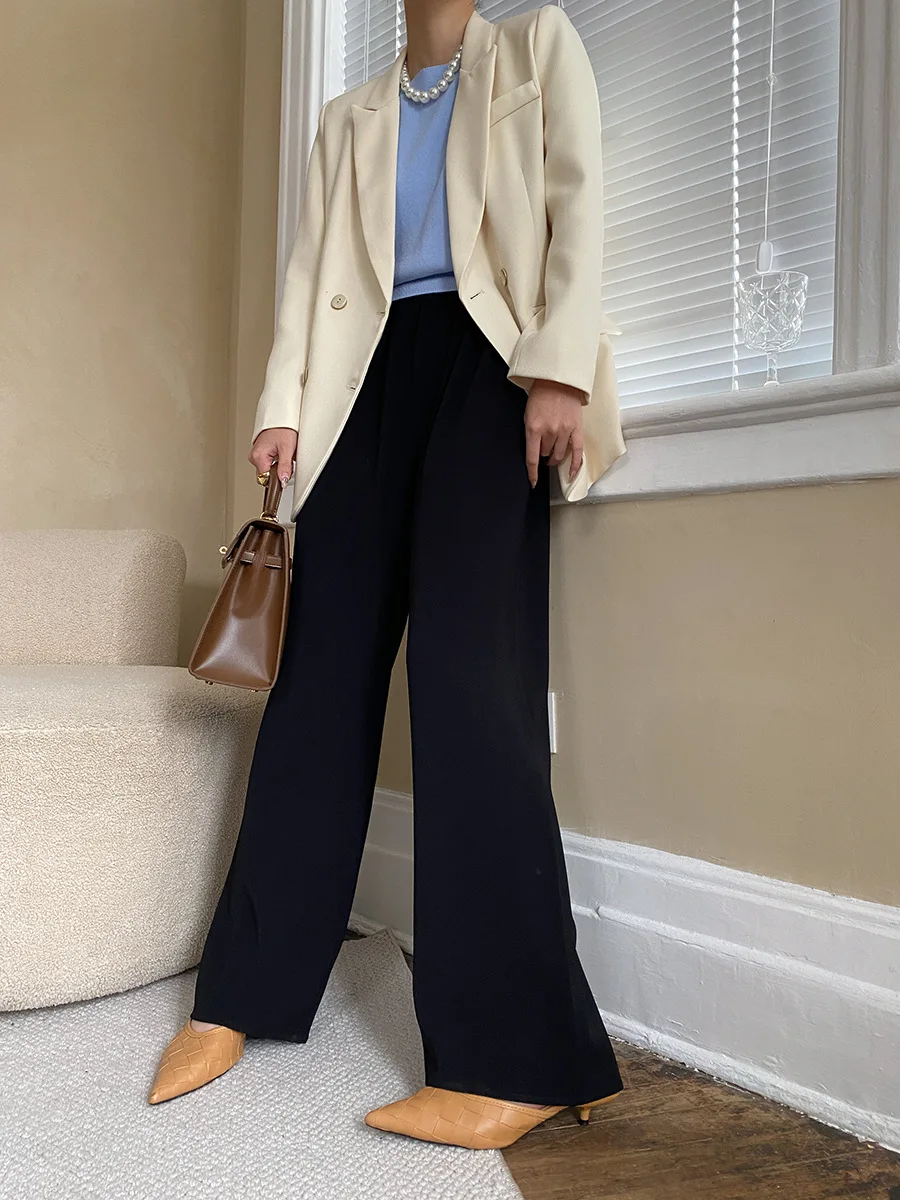 wide leg suit pants