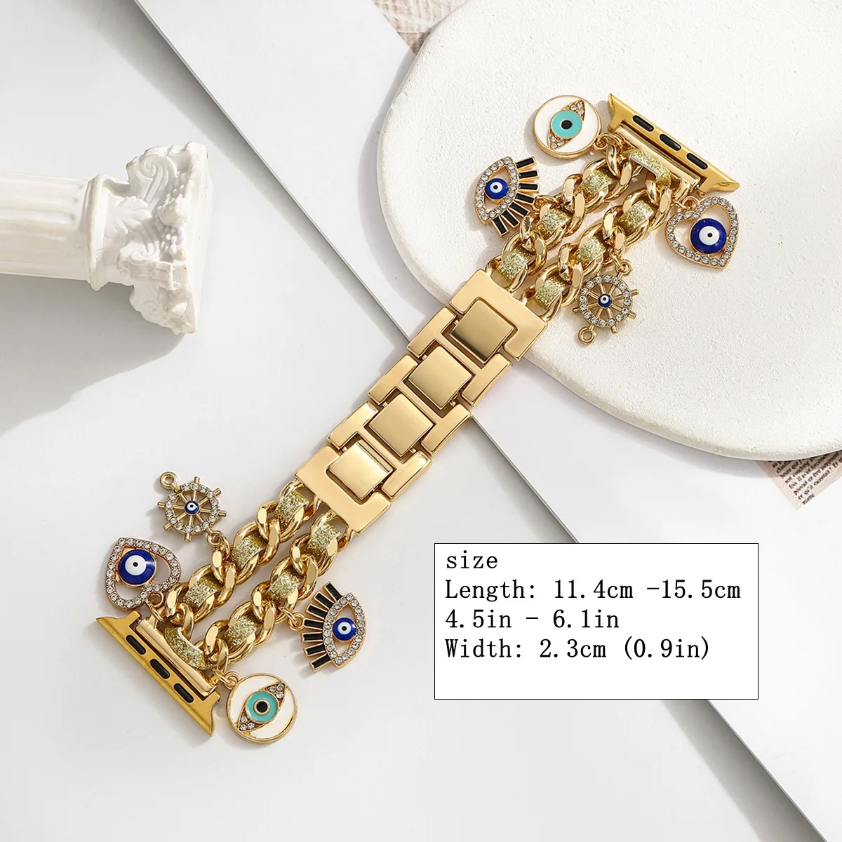 Luxury Metal Strap for Women's Smartwatch Bracelet
