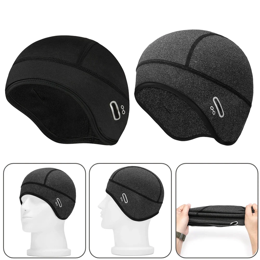 Winter Cycling Cap Windproof Warm Fleece Thermal Helmet Liner Beanies Hat Hiking Skiing Ear Protection Cap with Glasses Hole cycling caps,cycling hat,cycling hats,winter beanie hat,winter beanie