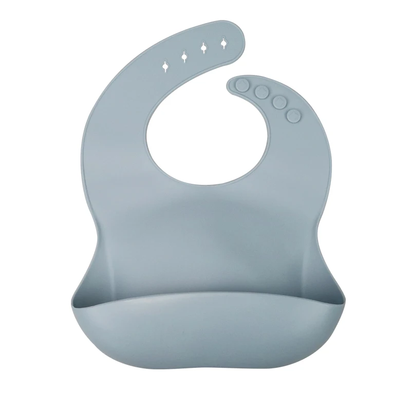 Silicone Anti-lost Chain Strap Adjustable  Fashionable silicon Baby Bib Waterproof Infant Bibs Newborn Feeding Cloth Toddle Boys Girls Adjustable Different Styles of Bibs cute baby accessories Baby Accessories