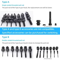 ROCOL Pneumatic Rivet Nut Gun Kit Industrial Adjustable stroke Pneumatic Hydraulic Automatic Riveter Tool M3-M12 Rivnut Riveting 2