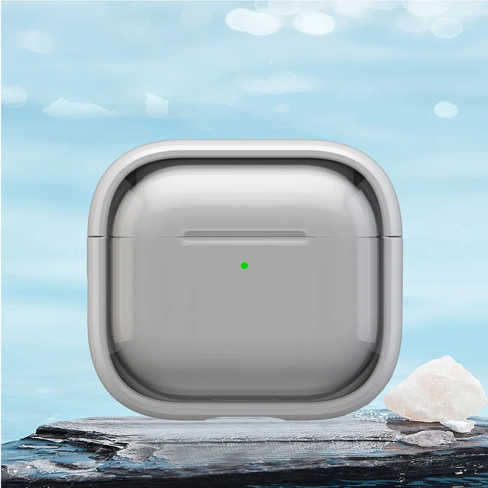 Transparent Protective AirPods Case with Hook and Stand