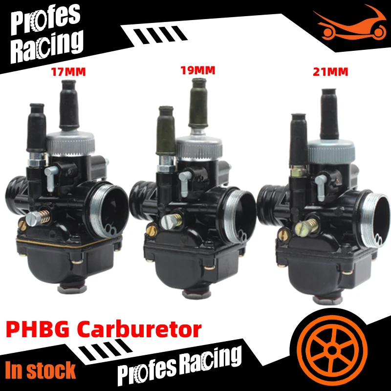 

Motorcycle Moped Scooter 2T for Dellorto PHBG Racing 17 19 21MM Carburetor Carb with air intake RS50 47cc 49cc GY6