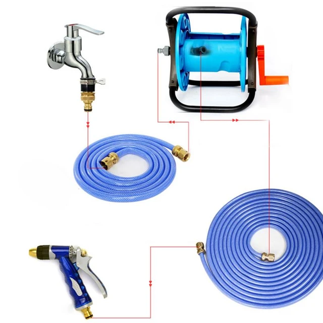 Hose Holder With Wheels Portable Garden Hose Reel Wheel Hose Storage Stand  Water Hose Holder Holds