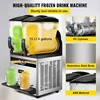 VEVOR Commercial Slushy Machine, 15Lx2 Tank Margarita Maker, 1000W Stainless Steel Smoothie Frozen Drink Maker 3