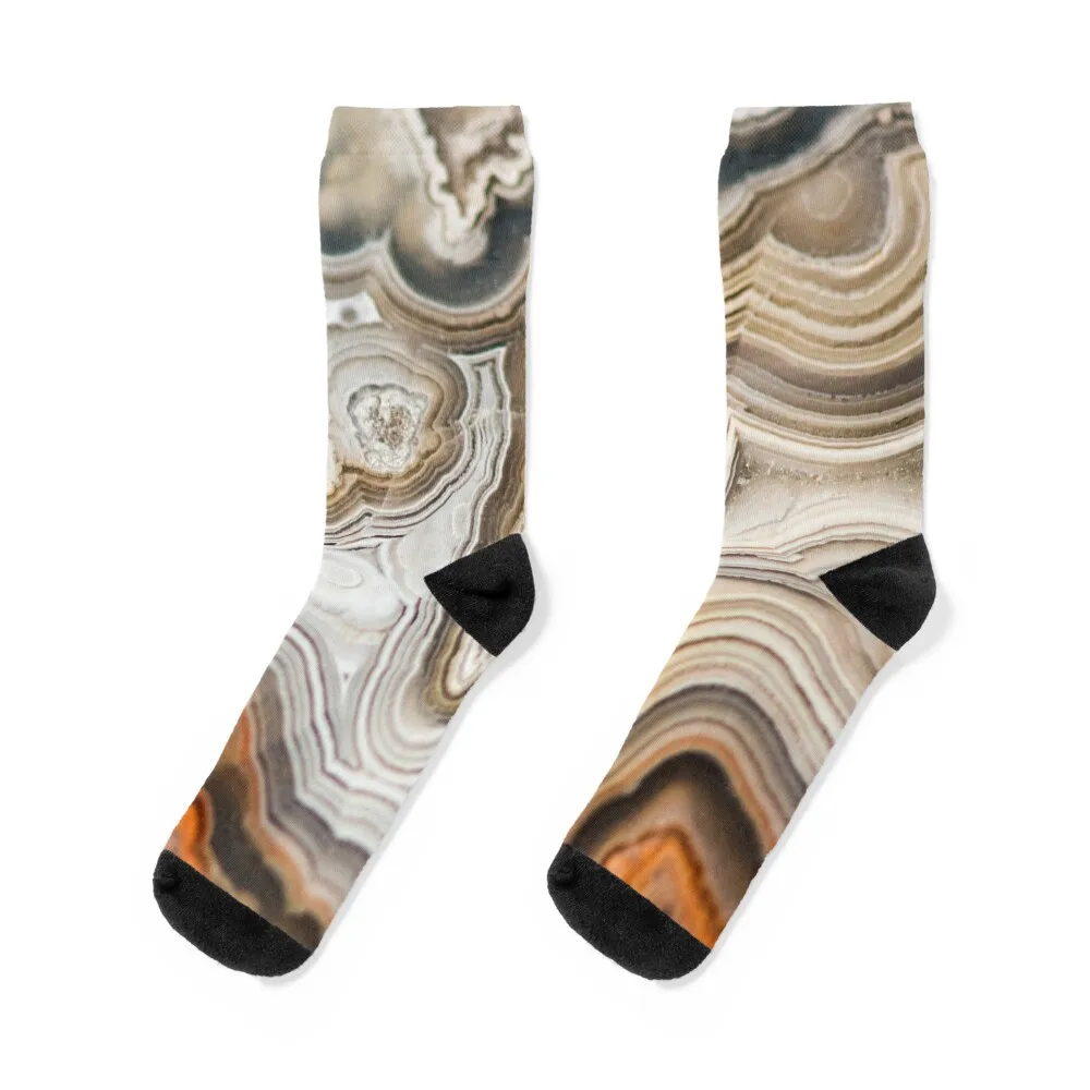 Abstract Agate Pattern Socks cotton socks kids socks Toe sports socks custom sports socks Socks Woman Men's