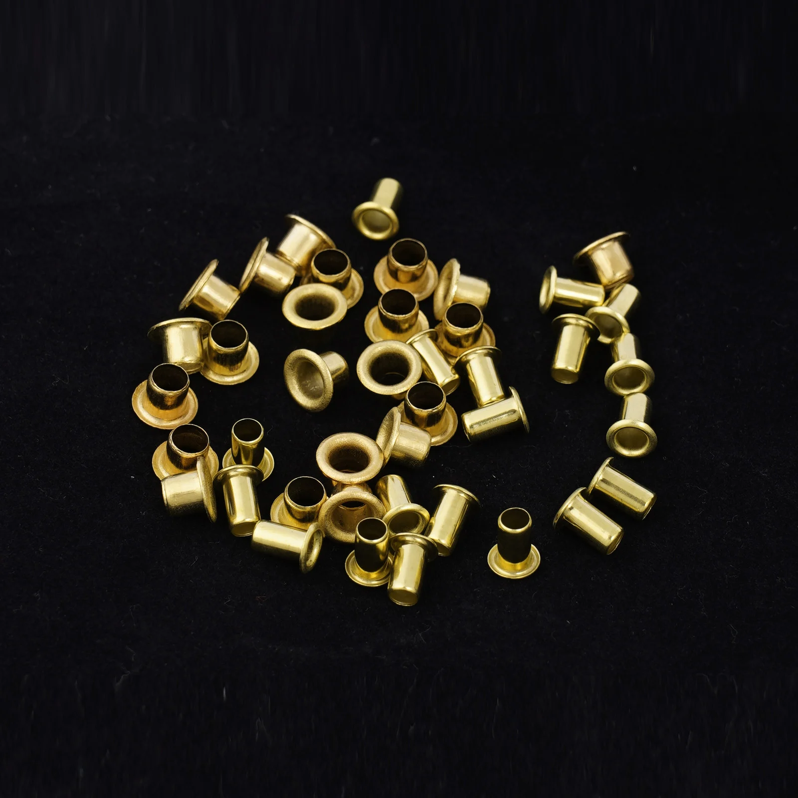 40p Metal Eyelet Grommets For Leather Craft Diy Brass Button For
