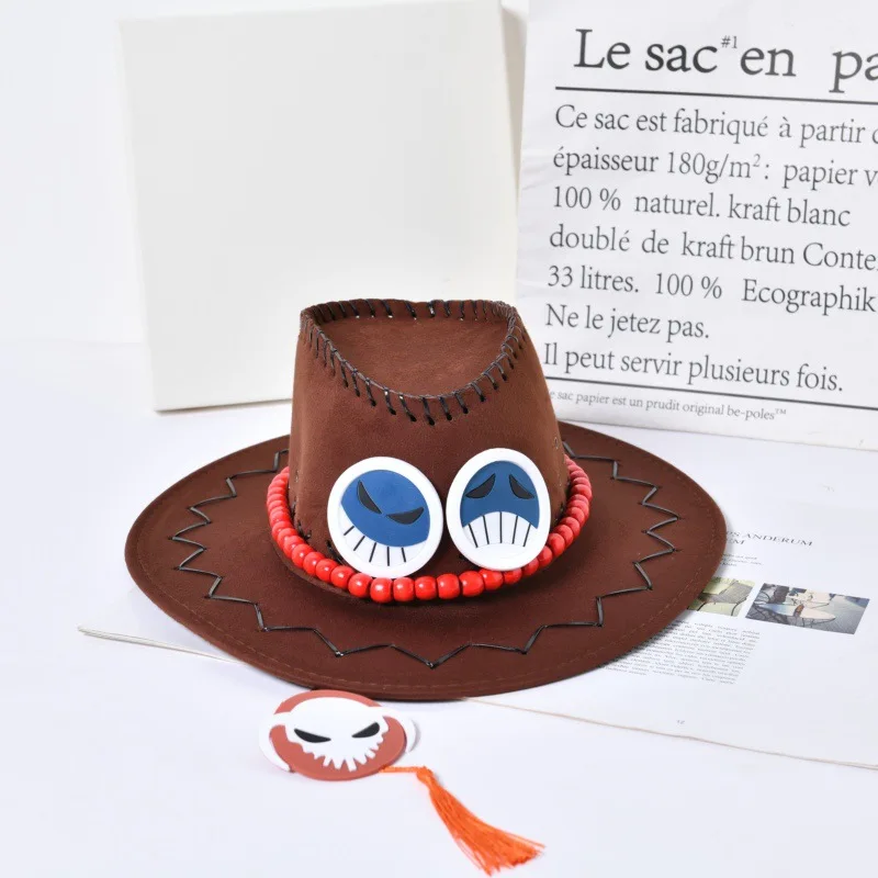 Portgas Ace Anime Cosplay  Anime Cosplay Cowboy Cap - Animation  Derivatives/peripheral Products - Aliexpress