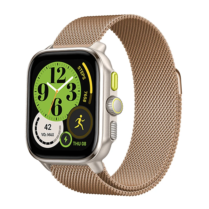 Anello Magnetico Per Amazfit Cheetah Square/Pro/Round Cinturino In Metallo Per Amazfit Bip 5/Gtr 4 3 2 /Gtr 2 Lte/Gts 4 3 2 Mini Bracciali