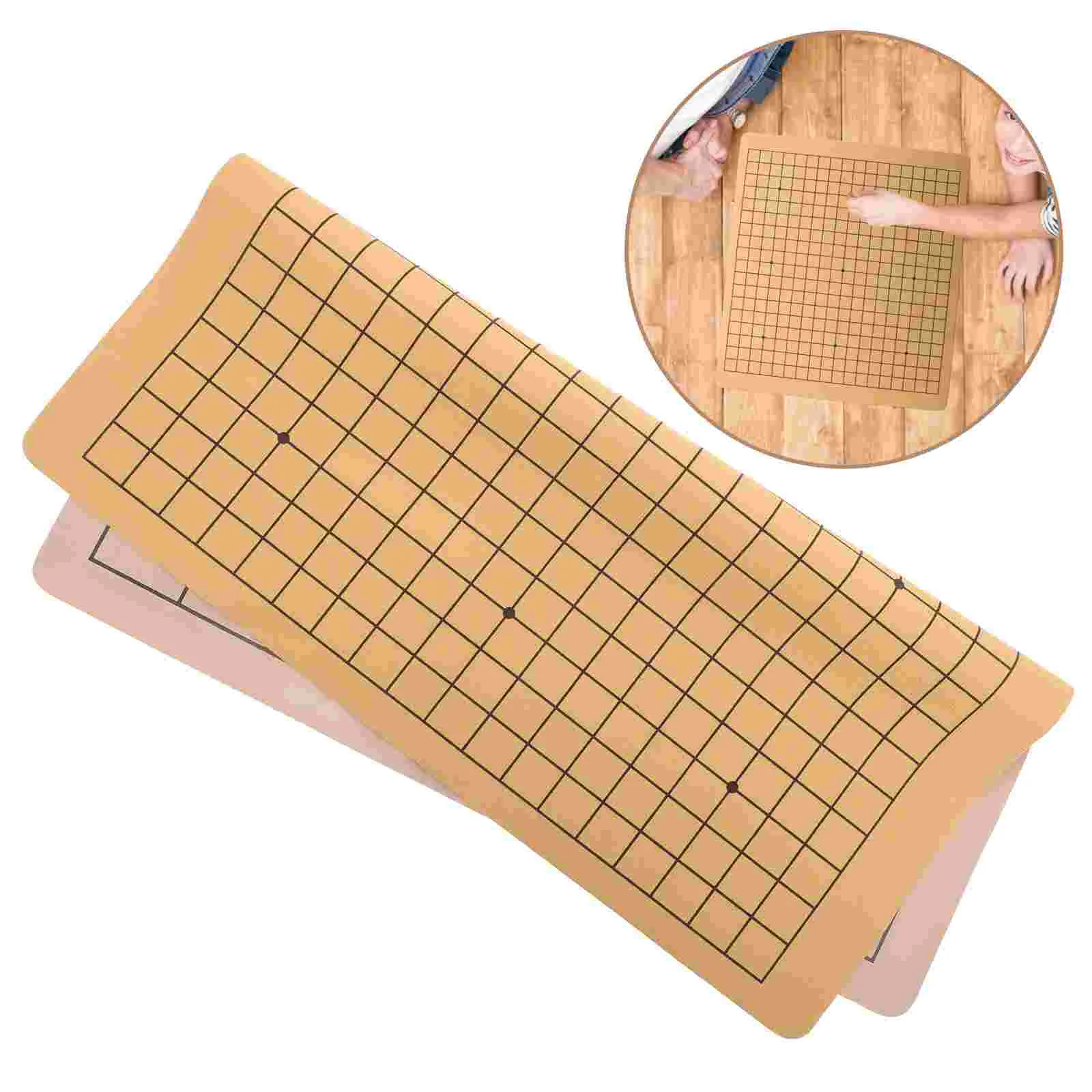 

Go Chess And Chinese Xiangqi Chess Double Sided Chessboard Soft Chess Cloth Go Game Set Chess Boards Foldable Chess Board