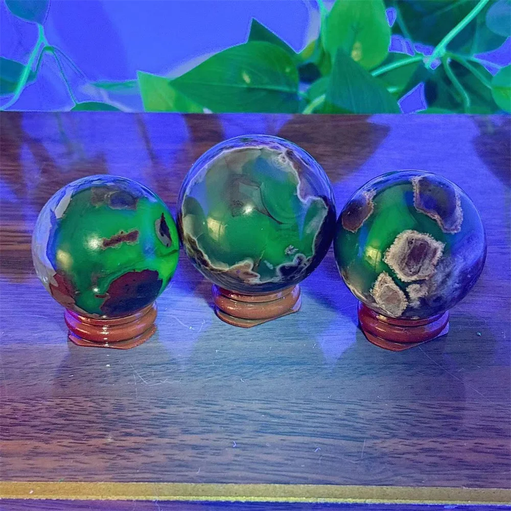 Volcanic Agate Sphere Ball Crystal Natural Stone Quartz Home Decoration Love Minerals meditation Reiki Craft Energy Spiritual