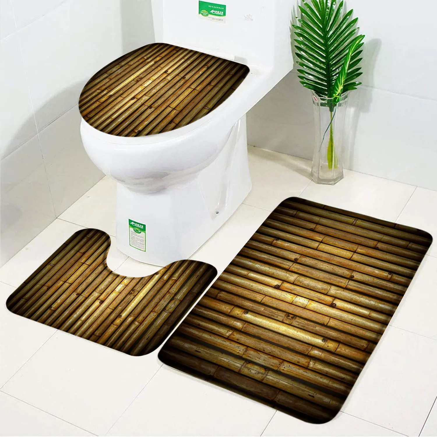 Decorative Wood Bath Mats