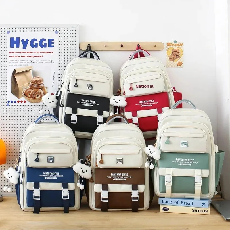 مجموعة مكونة من خمس قطع حقيبة ظهر الطالب ركاب حقيب...