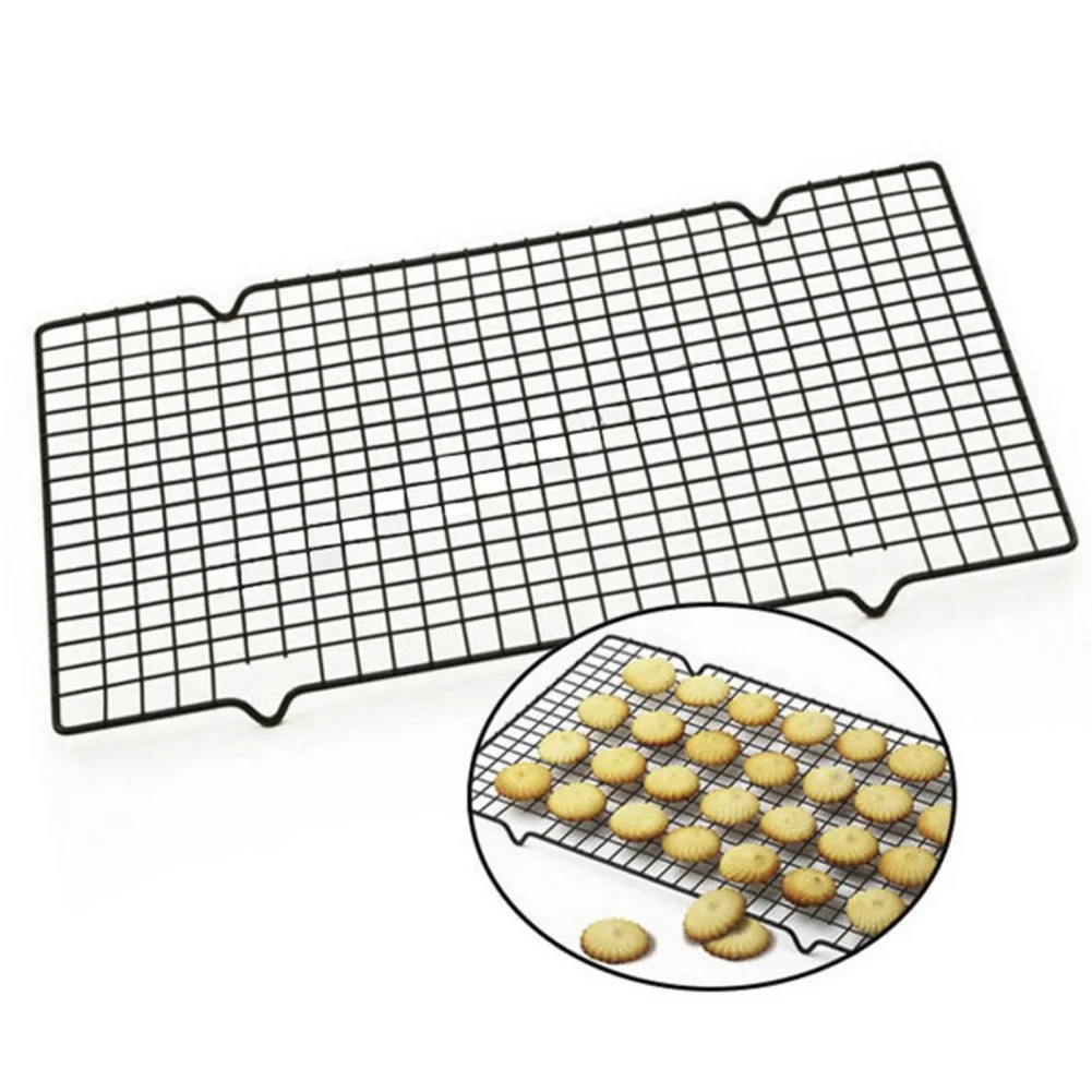 Durable Stainless Steel Bbq Bread Cake Cooling Rack Drip Dry Mesh Rack Baking Pan Household Baking Tools Kitchen Accessories