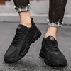 Men's Vulcanize Shoes Mesh Male Sneakers Spring Fashion Lace-up Solid Men Casual Shoes Rubber Flat Autumn Casual Man Shoes 6