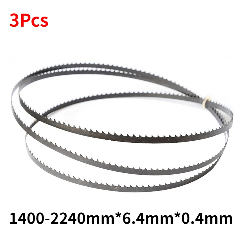 3pcs For Cutting Curve Saw Blade Bandsaw Blade 1400/1425/1575/1750/2240x6.4mm(1/4‘’)x0.4mm 8'' Woodworking Band wood tape saw
