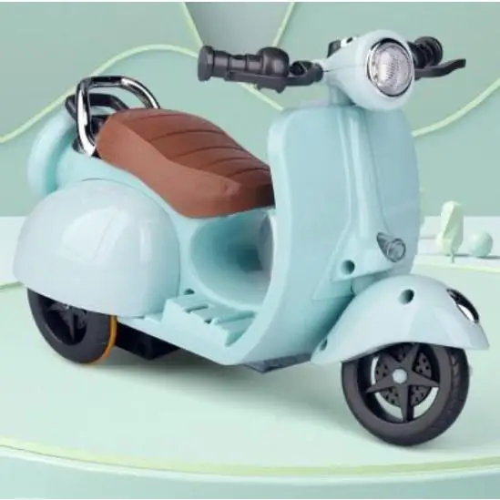 ラブブ　ぬいぐるみ用スクーター1台ベージュ 【新品未使用】 LABUBU ぬいぐるみ用 バイク 光る 動く スクーター ドール小物 4