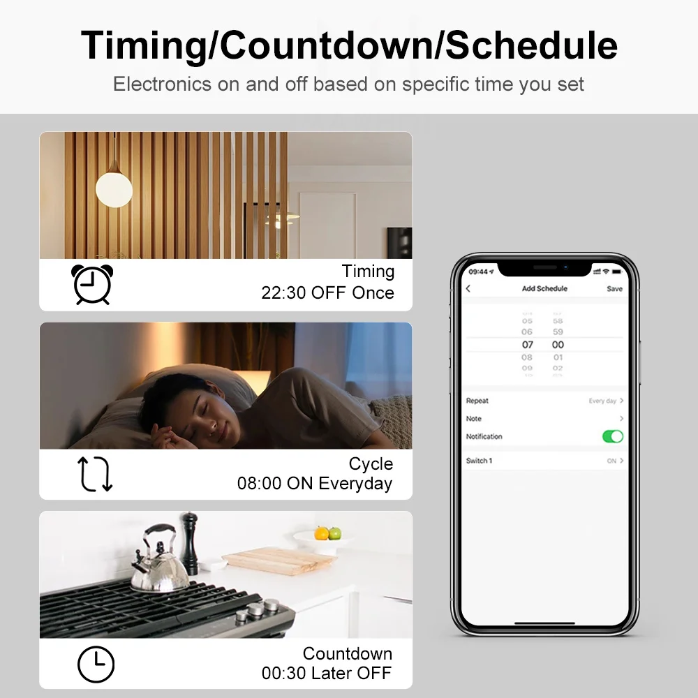 16A ZigBee3.0 Smart Light Switch, Home Automation Mini DIY Breaker, Supports 2 Way, Work With Zigbee2MQTT Home Assistant