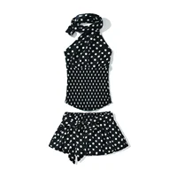 Ariel Polka Dot Tie Bow Skirt Set 2