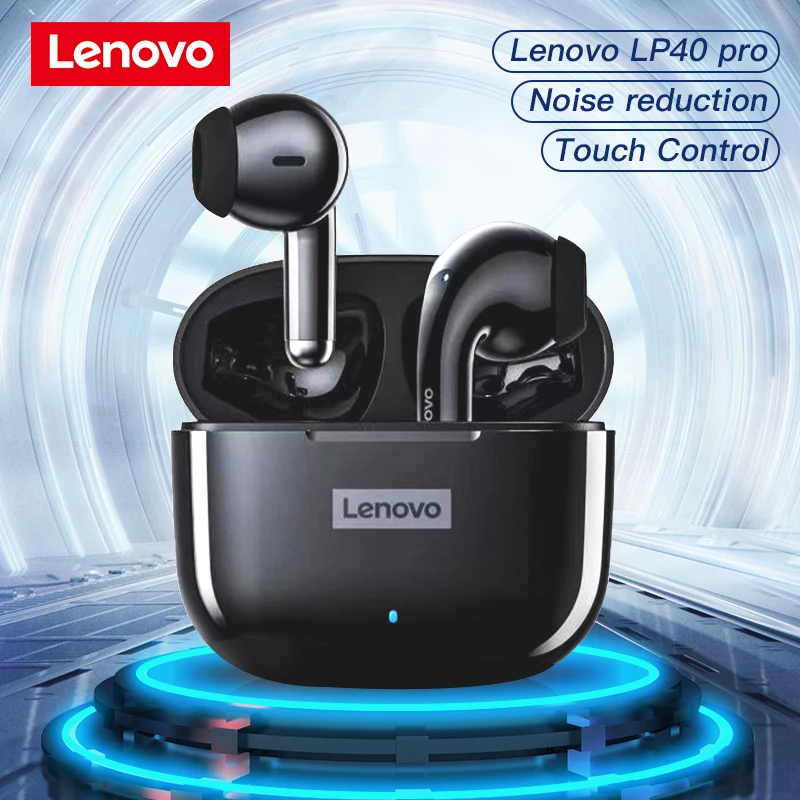 Беспроводные водонепроницаемые наушники Lenovo LP40 Pro с микрофоном и поддержкой