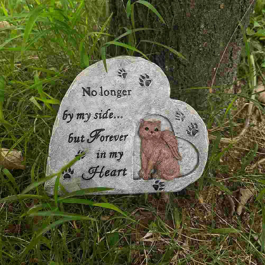 

Cat Memorial Headstone Cat Tribute Statue Cat Passing Gift Pet Memorial Stone