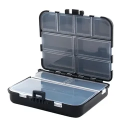 Premium Fishing Accessories Storage Box with Hand Rope - Durable Tackle Organizer (Black)