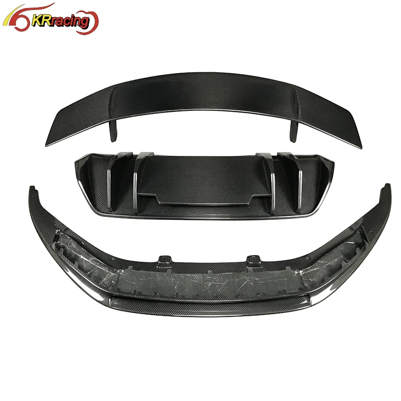 

Upgrade Vorstein Style Dry Carbon Fiber Car Body Kit Front Lip , Rear Diffuser , Rear Spoiler For Audi R8 2016-2018