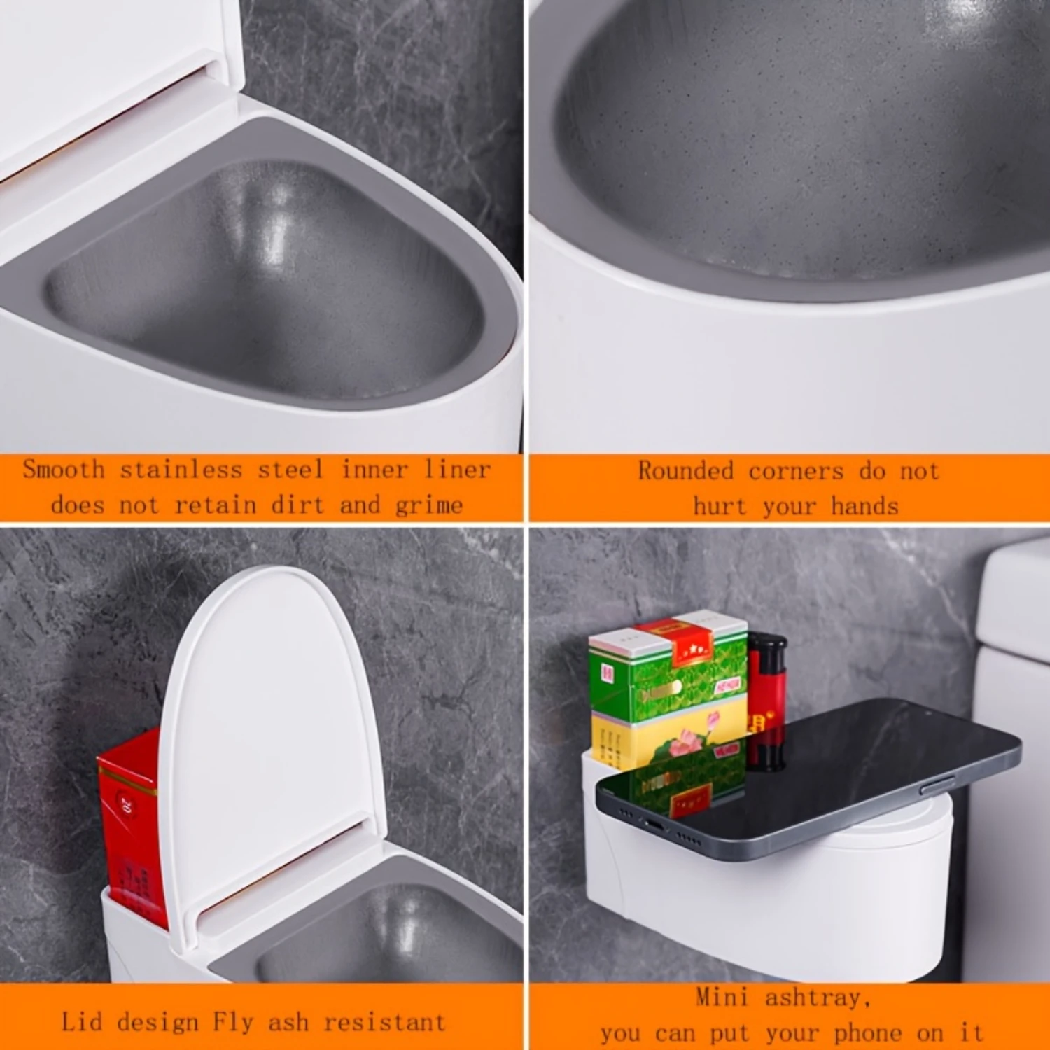 Creative Plastic Ashtray with Unique Irregular Shape-No Power Needed Ash trays Puffco glass Smoking cessation Ash cup Ashtrays