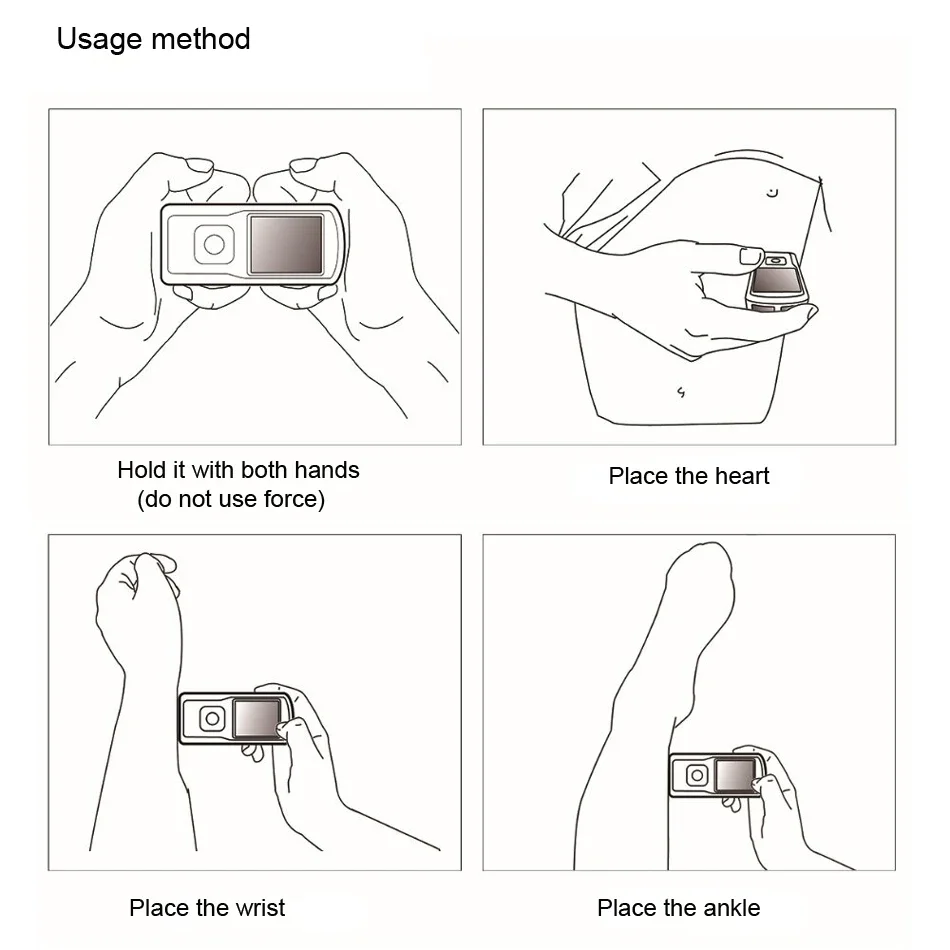 PM-10 ECG Monitor Rechargeability Portable Bluetooth ECG Monitor, Visible Electrocardiogram, Digital Multifunctional Monitor