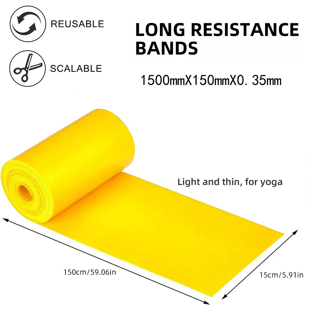 Elastic Fitness Bands Resistance Bands Elastic Fitness Tapes Yoga Pilates Crossfit Stretching Muscular Work Out Equipment