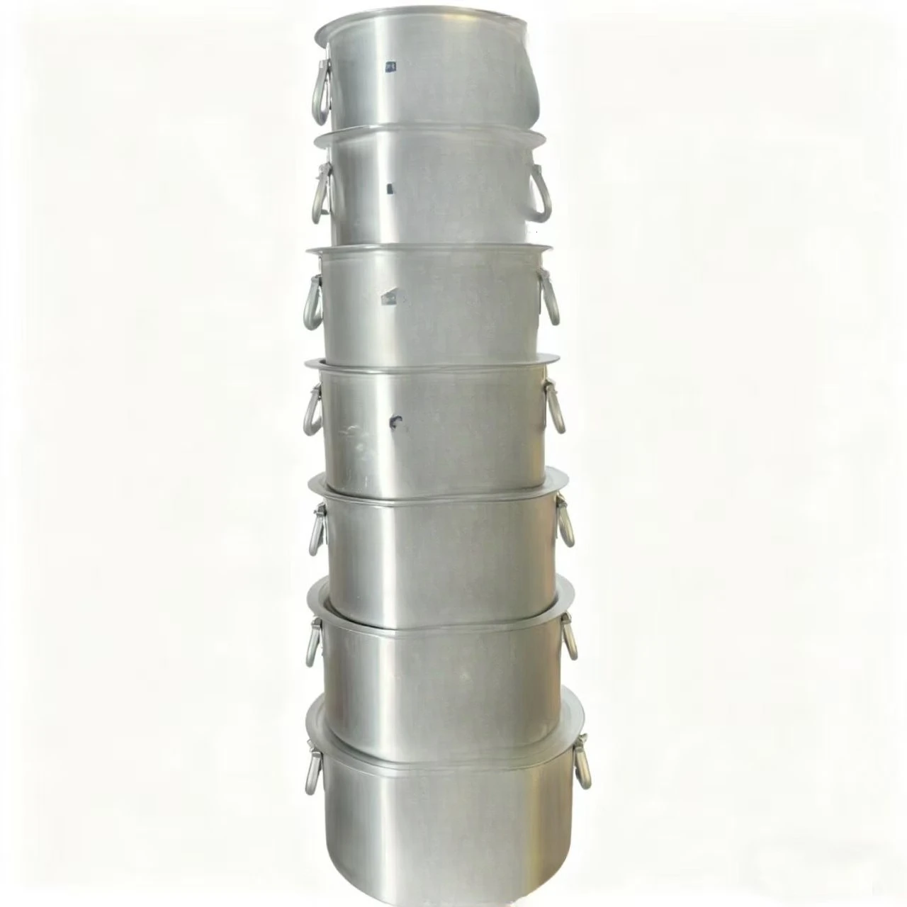 Küche 35-50 cm 7PCS Aluminiumlegierung Kochtopf Amerikanische große Kapazität Panel Herd Set Auflauf kommerziell