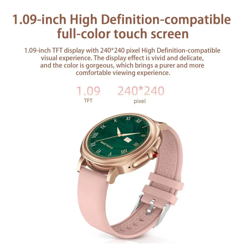 

ZL60 Smart Watch Bluetooth-compatible Call 1.09-inch Full Touch Color Screen Sports Wristwatch For IOS 9.0 Above For Android 5.0