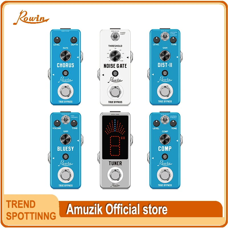 

Rowin Distortion Guitar Effect Pedal Noise Reduction Delay Rat Distortions Ultra Extra Orignal Modes Accurate Pedals Tuner