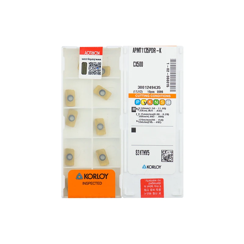 10pcs KORLOY 100% Original APMT1135PDR-K KF5900 KF5800 PDER-Q