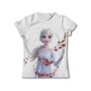 Lovely Frozen Elsa T-shirt For Kids Girls Clothes Disney T-shirts Children Summer Short Sleeve Baby T Shirts Birthday Gift 2-14T 6