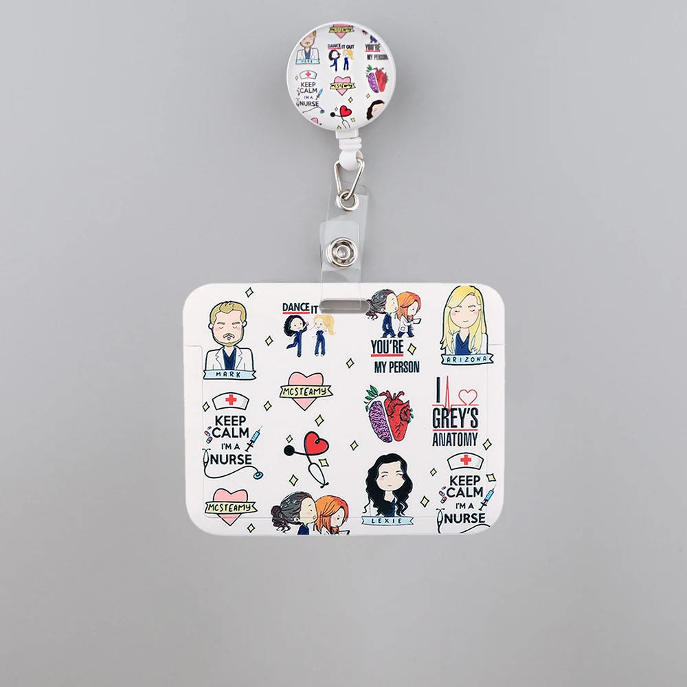 Grey's Anatomy Retractable Badge Holder Reel Nurse Exhibition Card