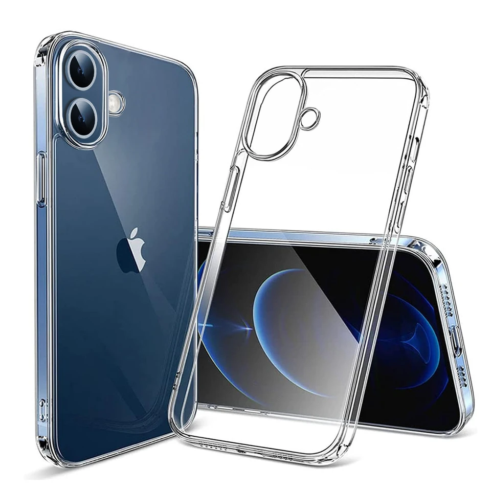 REY Cover In Gel TPU Trasparente Per IPhone 16, Ultra Sottile - Foto 4