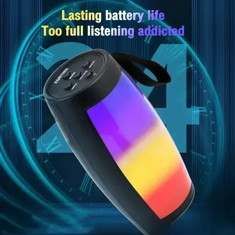 XICKU Wireless Bluetooth Speakers Powerful Portable Sound Box Subwoofer Car Audio Bass MP3 Player Sound System LED Lights