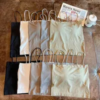 Base Layer Csole Women Summer Inner Wear with Chest Pad One oulder Design Unique Outerwear Beautiful Ba Tube Top - Image 4