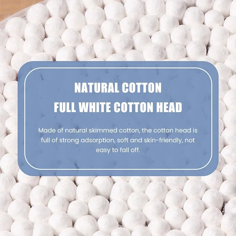 Cotton Swabs 100pcs Per Pack 5 Packs Double-ended Cotton Swabs Baby Cotton Swabs Ear Cleaning Sticks Healthy Cleaning Tools