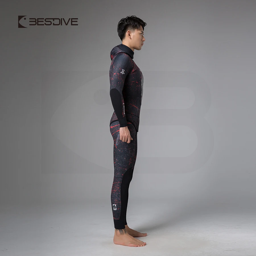 Bestdive 2 Pieces Men's Spearfishing Wetsuit 2mm/3mm Yamamoto