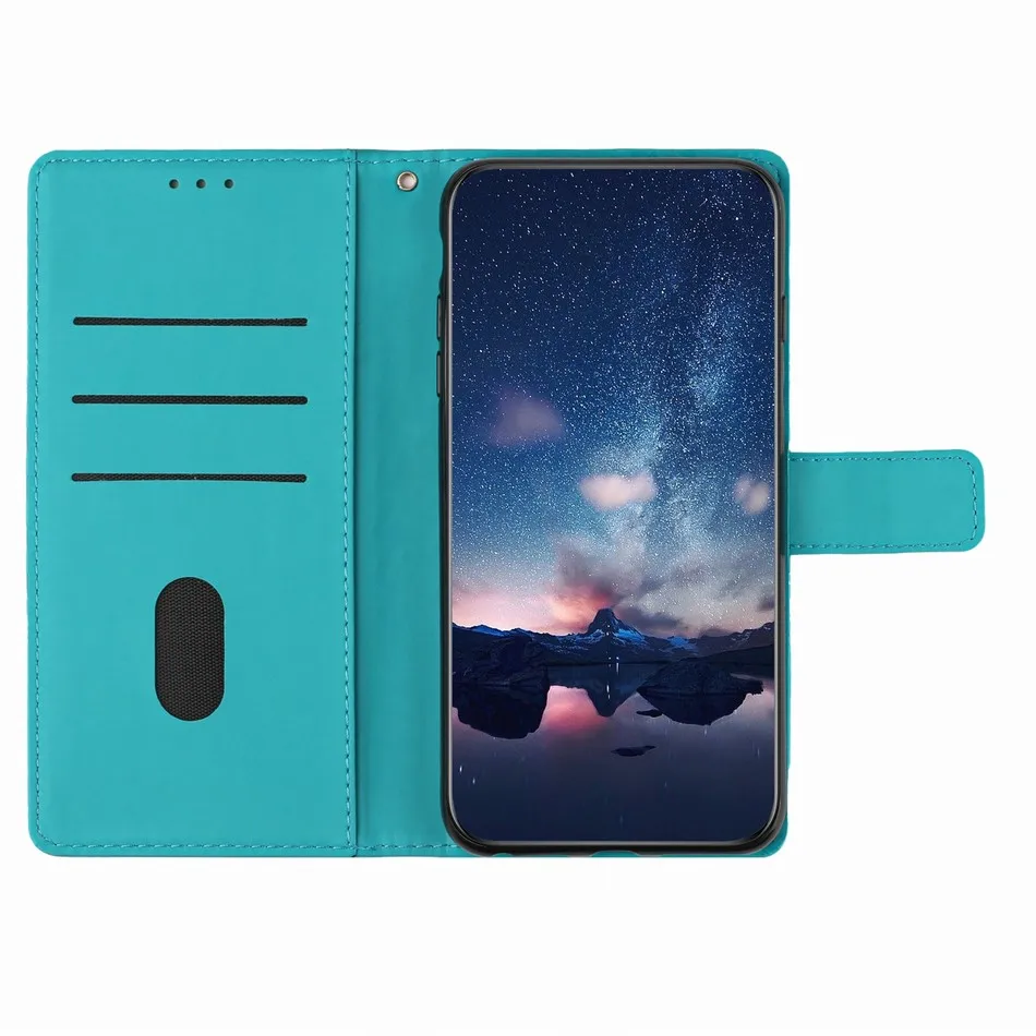 Flip Wallet Case For Huawei Honor 10 Lite 9S Y5P Y6P P40 P30 P20 Pro P10 P9 P8 Lite P Smart Simple Color Coque P17D