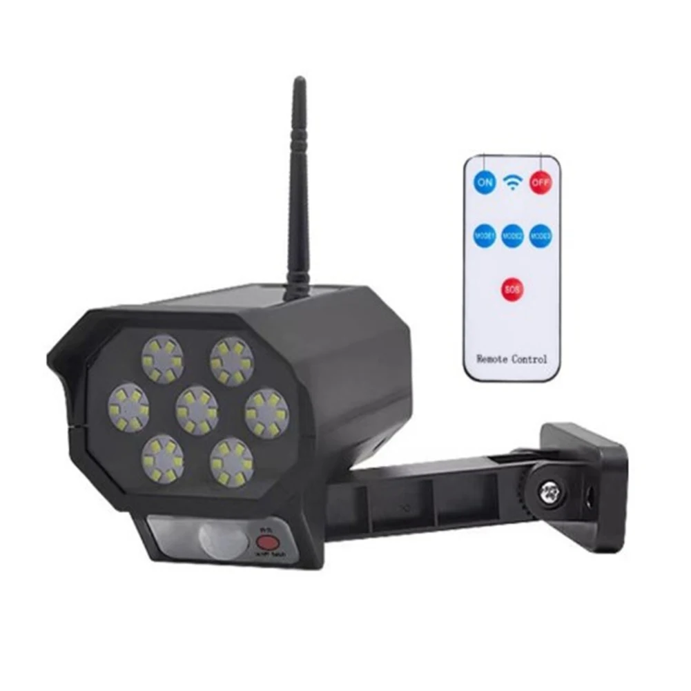 

42led Solar Security Light Motion Sensor Simulation Outdoor Camera Rural Garden Wall Lamp Waterproof Dropship