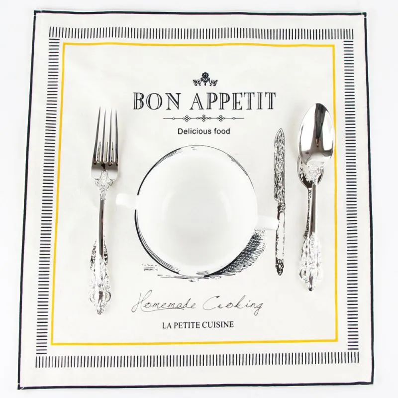 Flower Printed Paper Napkin Birthday Wedding Party Table Setting Paper Cafe Mouth Cloth Colourful Placemat