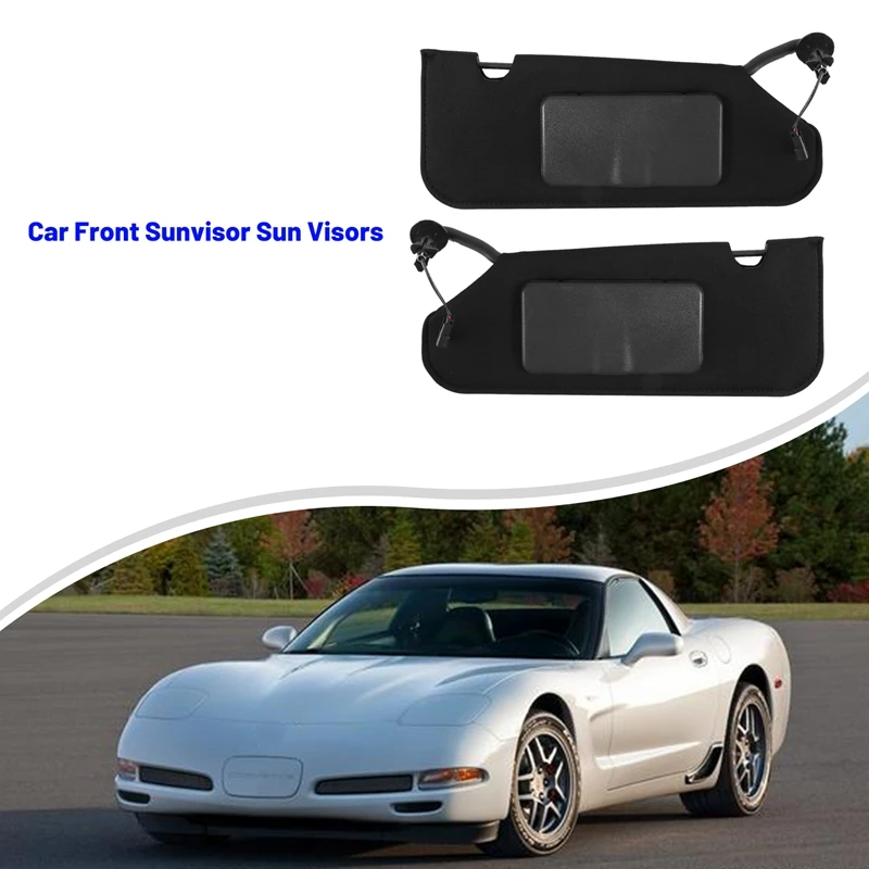 

8231006 Car Front Sunvisor W/ Mirrors & LED Lights For Chevrolet Corvette C6 2005-2013