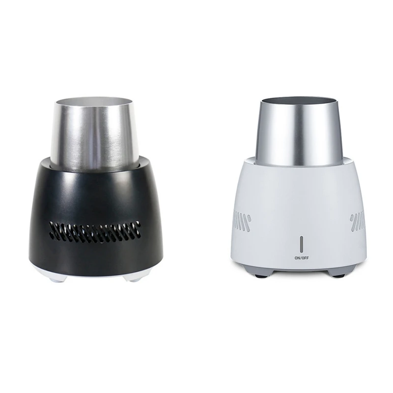 

Mini Continuous Cooler Cup Desktop Refrigerator Water/Soda/Drinks Mug Mini Cooling Cup US Plug-White