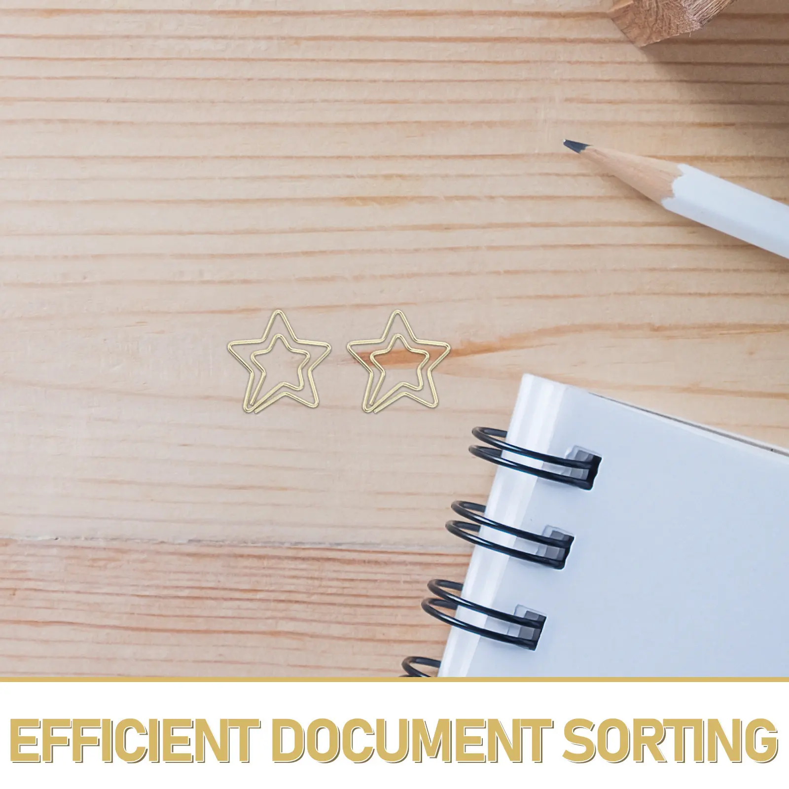 80Pcs 별 모양 종이 클립 금속 플래너 클립 사무실 학교 종이 클립 장식 참신한 책갈피 별 종이 클립