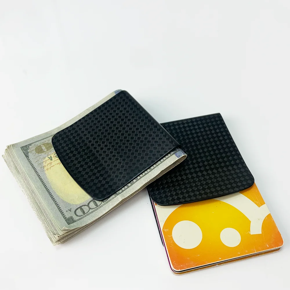 Carbon Fiber Money Clip Durable Practical for Daily Use Men Gift