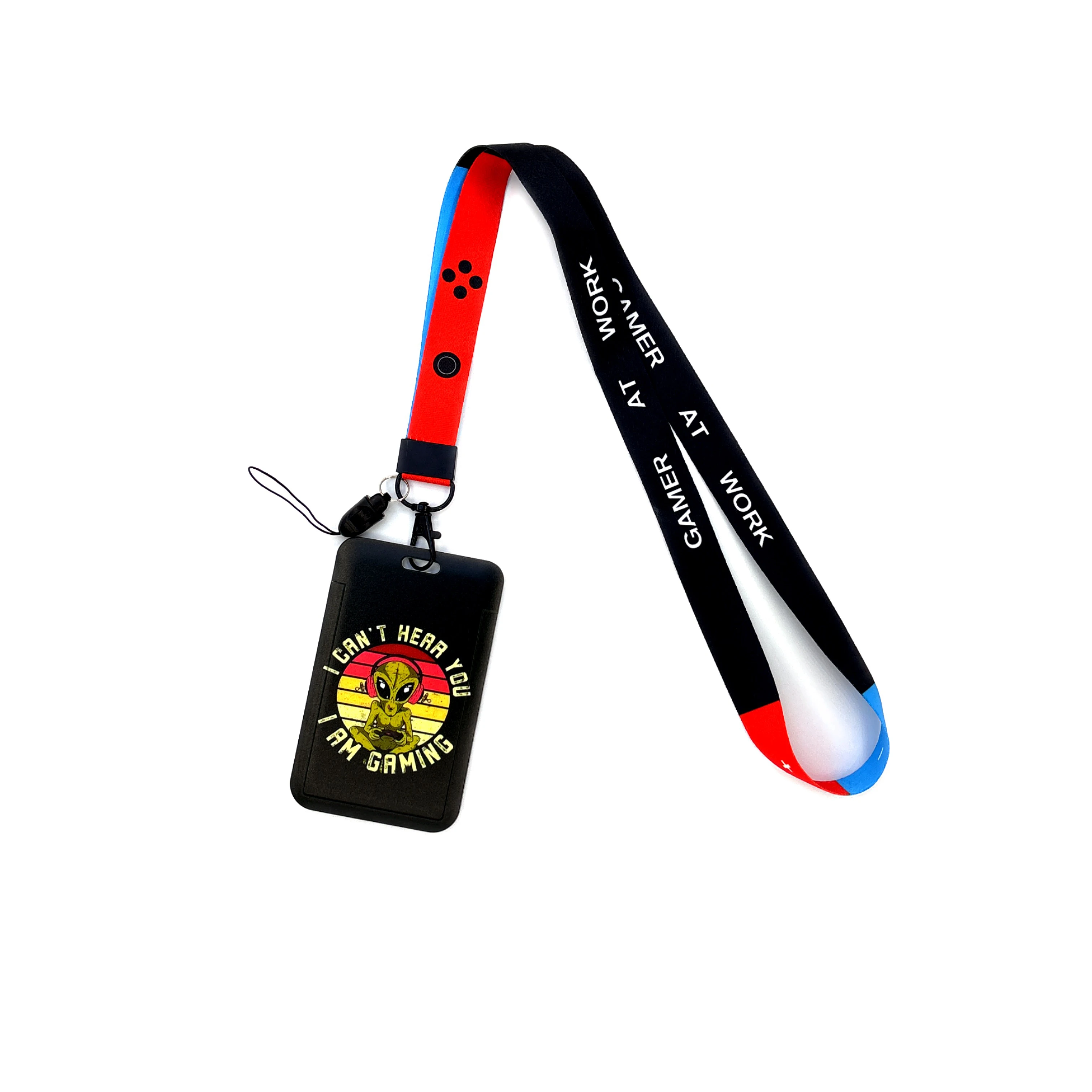 Versatile Card Holder Lanyard with Protective ID Badge and Credit Card Case