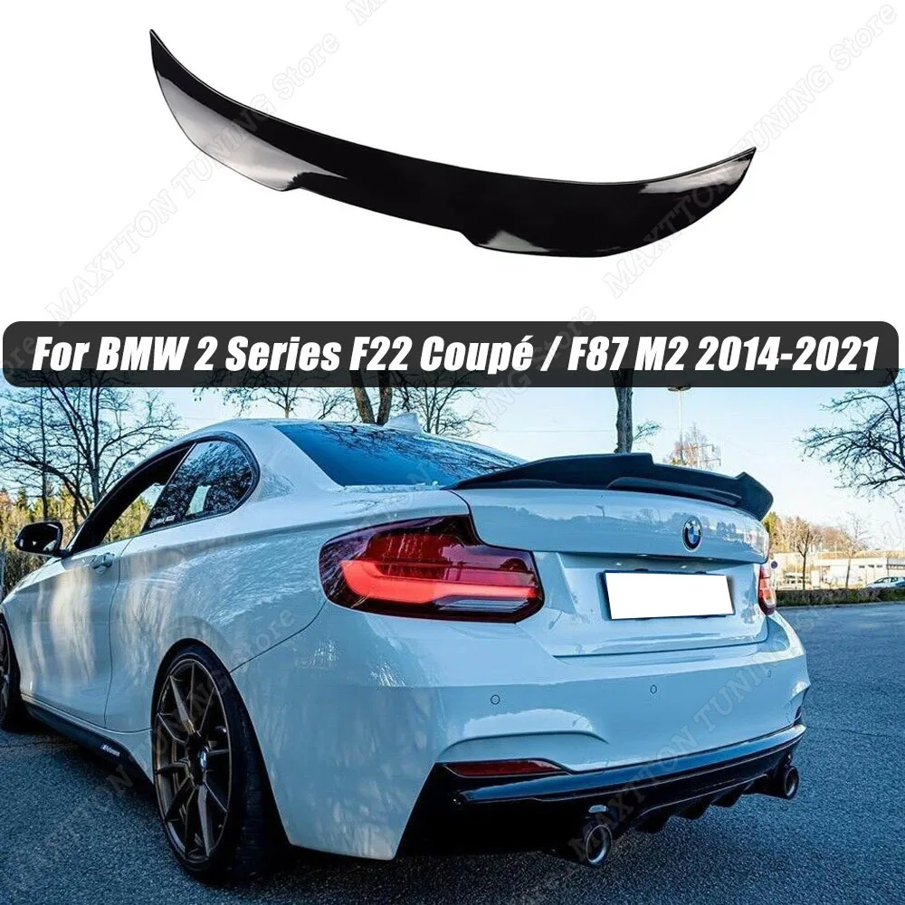 Per Bmw Serie 2 F22 Coupé / F87 M2 2014 2015 2016 2017 2018 2019 2020 2021 Spoiler Posteriore Tronco Ala Lip Body Kit Tuning Abs